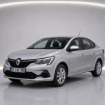 2023 model silver Renault Taliant car with Antalya Belek license plate in studio setup